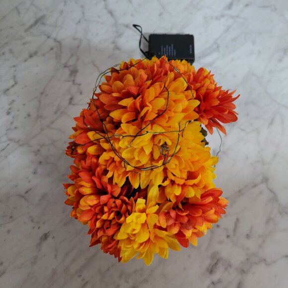 Fake Fall Flowers Decoration with String Lights in Box - Picture 5 of 6
